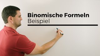 Binomische Formeln Beispiel Abwandlungen erkennen  Mathe by Daniel Jung [upl. by Wrdna756]