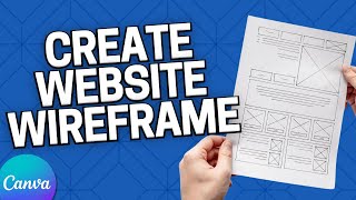 How to Make a Website Wireframe in Canva [upl. by Tnomal]