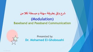 03Analog Modulation Baseband amp Passband communications and why we need Modulation شرح بالعربى [upl. by Imena]