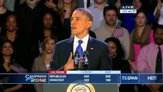 President Obama 2012 Victory Speech CSPAN [upl. by Olsson952]