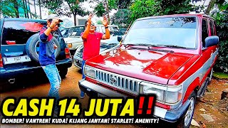 Syurganya Mobil bekas murah Diobral Cuma 14 Jutaan aja Ada Kijang Starlet Kuda Sidekick Amenity [upl. by Gnaw48]