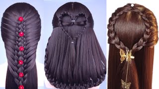 Amazing Hairstyles For 2024  Heart Hairstyle Braided Hairstyle [upl. by Annuhsal]