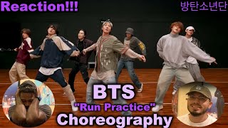 RUN BTS 방탄소년단 Dance Practice Choreography  Reaction [upl. by Hogen]