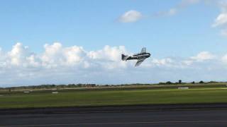 A T6 Harvard being flown at Point Cook RAAF Museum [upl. by Giguere]