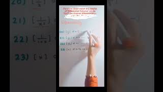 Derivatives questions shorts mcqs tricks youtubeshorts maths youtube video viral ms phd [upl. by Matuag]