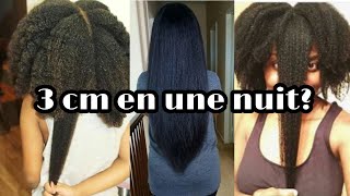 Faire pousser ses cheveux 3 cm en une nuit [upl. by Johnathon17]