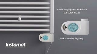 Instamat Thermostaat Handleiding STAP 1 Instellen dag en tijd [upl. by Accemahs]