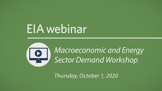 Macroeconomic and Energy Sector Demand Workshop Webinar [upl. by Lenoel]