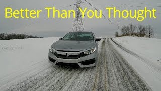 How Does A New Honda Civic Do In The Snow [upl. by Addi956]