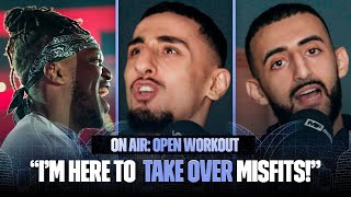 quotIm here to TAKE OVER misfits” INSTANT reaction KSI amp Leon Wills ARGUMENT  ON AIR Open workout [upl. by Durrell]