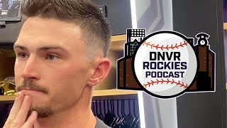 Rockies OF Brenton Doyle updates media on his injury [upl. by Ayet724]