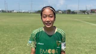 【JCY女子U18】日テレ・メニーナ 3番 青木夕菜選手 試合後インタビュー [upl. by Borden856]