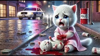 Sad ai cat story  sad cat kitten story poor [upl. by Stenger]