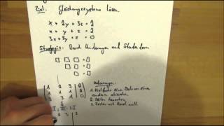 Mathematik  Gaußsches Eliminationsverfahren [upl. by Eyoj646]