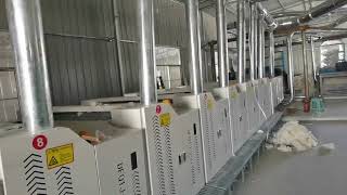 Old clothes recycling machine waste cloth recycling machine linen recycling machine cotton baler [upl. by Edyaw362]