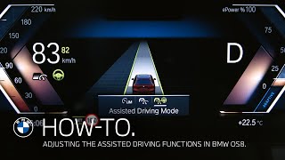 Assisted Driving Modes in BMW Operating System 8  BMW HowTo [upl. by Annette]