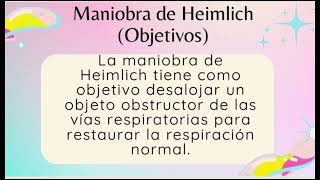 Maniobra de Heimlich [upl. by Laehpar]