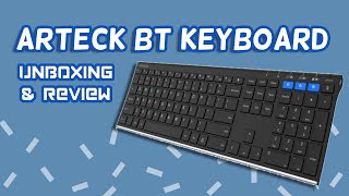 Arteck HB192 Bluetooth Keyboard Unboxing N Review [upl. by Wolsniw]