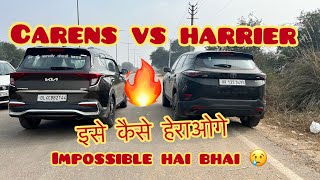 Harrier vs Kia Carens  Drag Race…🚘🚘 tatamotors tatanexon tataharrier [upl. by Aicekat430]