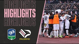 FeralpisalòPalermo 12  HIGHLIGHTS 24ª giornata Serie B 2324 [upl. by Annuaerb509]