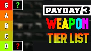 PAYDAY 3 All Weapon Tier List  Which Is The BEST And The Worst [upl. by Ingaberg]