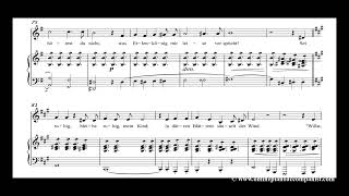 Erlkönig in E minor  Piano Accompaniment with Score [upl. by Lletram]