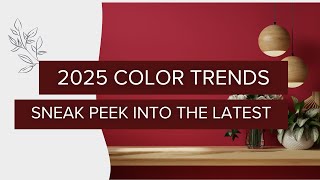 Sneak Peek into 2025 Home Decor Color Trends [upl. by Dafodil]