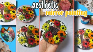 Mirror painting idea with acrylic colours🪞🎨art mirrormirrorpaintingfunviral artwork painting [upl. by Judon]