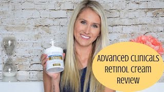 Advanced Clinicals Retinol Firming Cream Review [upl. by Nisior]