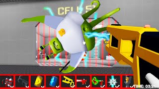 Playing with ITEMS ALIEN BARRYS PRISON RUN UPGRADE HARD MODE Roblox obby [upl. by Scarrow]