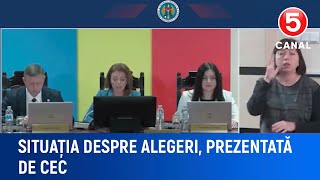 Situația despre alegeri prezentată de CEC [upl. by Stacee]