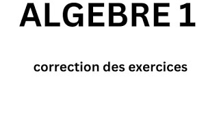 algèbre 1 correction des exercices 6 et 7  les formules de cosinus et sinus [upl. by Yekciv]