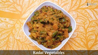 Kadai Vegetables l Sattvic Recipes [upl. by Felita]