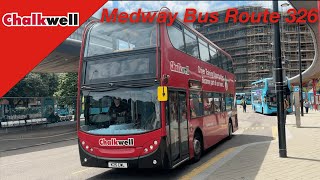 326 Chatham to Sittingbourne 🇬🇧 Full Route Bus Ride [upl. by Juana]