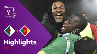 Algeria v Cameroon  FIFA World Cup Qatar 2022 Qualifier  Match Highlights [upl. by Bogie]