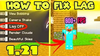 How to fix lag in Minecraft 121🔥 Without Mod [upl. by Shelden88]