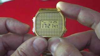 Poner en hora un reloj Casio dorado [upl. by Myles]