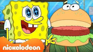 SpongeBobs VERRÜCKTESTE Krabbenburger aller Zeiten  60MinutenCompilation  Nickelodeon [upl. by Yrneh401]