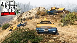 CARRERA DE TAXIS POR EL MONTE CHILIAD  GTA V ONLINE [upl. by Meadows]