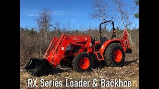 Kioti RX6620 Powershuttle Tractor w Loader amp KB485 Backhoe  Walkthru [upl. by Llehsyt]