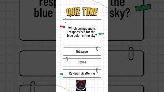 Which compound is responsible for the blue color in the sky quiztime quiz quizchallenge quizque [upl. by Itsrik]