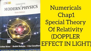 Numericals Of Arthur Beiser Book Ex12  Doppler Effect in Light 🚨 Concept Of Modern Physics [upl. by Alekal789]