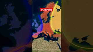 Where Are Europes Inner Boundaries  🔥🌍 shorts maps borders europe facts germany france [upl. by Enirok38]