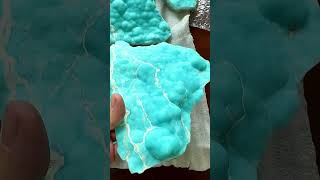 NEW ARRIVALS Top grade Hemimorphite slabs sooooooo blue [upl. by Dodd236]