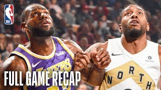 LAKERS vs RAPTORS  LeBron James amp Kawhi Leonard Battle In Toronto  March 14 2019 [upl. by Sumaes]