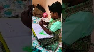 Chinni thalli chinni thalli ninnu chudakunda undalene song love cutebaby home work [upl. by Atiuqel]