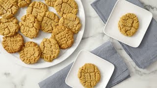 Easy Peanut Butter Cookies Martha Stewart [upl. by Kciderf136]