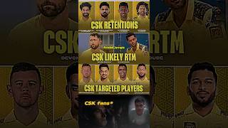 CSK  targeted retain rtm player 🧐 llshorts [upl. by Bijan]