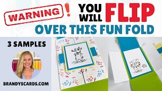 You Will Flip Over This Fun Fold Tutorial  Easy amp Impressive Gate Fold  From BrandysCards [upl. by Yahsram]