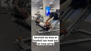 Training legs with an injury motivation injury fyp legs legday training legday gym lifting [upl. by Luba158]